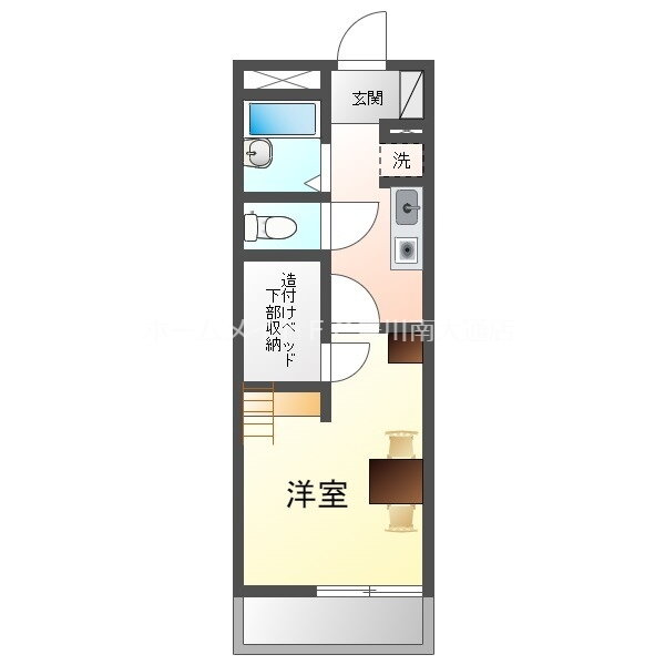 愛知県豊川市八幡町東赤土 国府駅 1K アパート 賃貸物件詳細