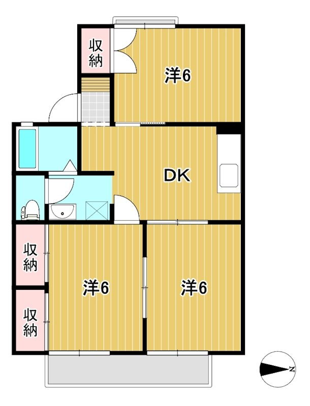 茨城県日立市東大沼町１ 大甕駅 3DK アパート 賃貸物件詳細