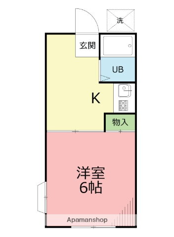 富士見台ハイツ 2階 1K 賃貸物件詳細