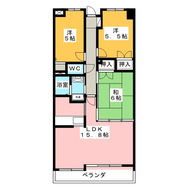 エクセランス長茂 6階 3LDK 賃貸物件詳細