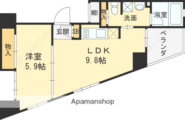 大阪府枚方市新町１ 枚方市駅 1LDK マンション 賃貸物件詳細