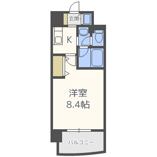大阪府大阪市福島区吉野２ 野田阪神駅 1K マンション 賃貸物件詳細