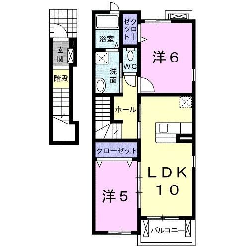 愛知県豊川市御油町西欠間 御油駅 2LDK アパート 賃貸物件詳細