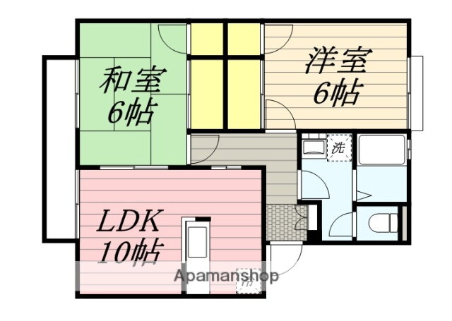 福岡県久留米市合川町 久留米大学前駅 2DK アパート 賃貸物件詳細