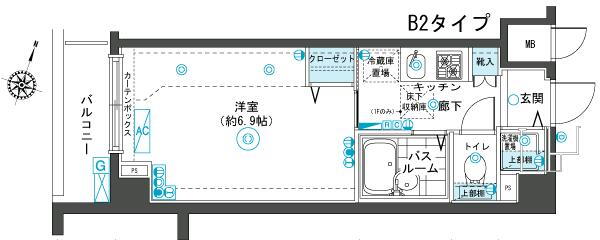 東京都目黒区下目黒３ 目黒駅 1K マンション 賃貸物件詳細