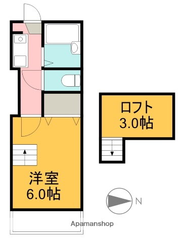 Ｆ・グレース高須新町 2階 1K 賃貸物件詳細