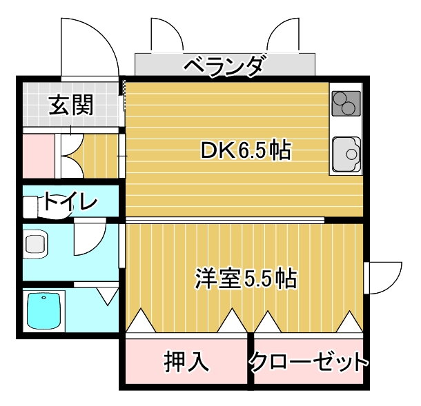 コーポ・ポレール 1階 1DK 賃貸物件詳細