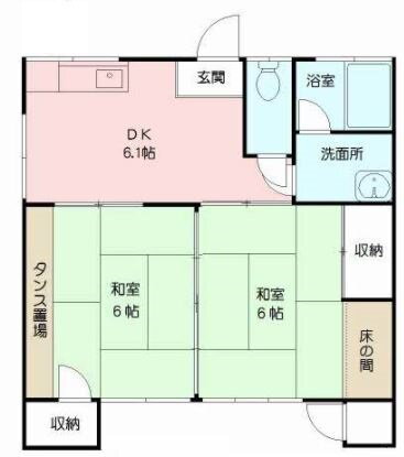 熊本県熊本市南区富合町小岩瀬 富合駅 2DK アパート 賃貸物件詳細