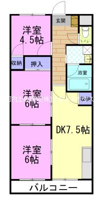 朝日コーポ 2階 3DK 賃貸物件詳細