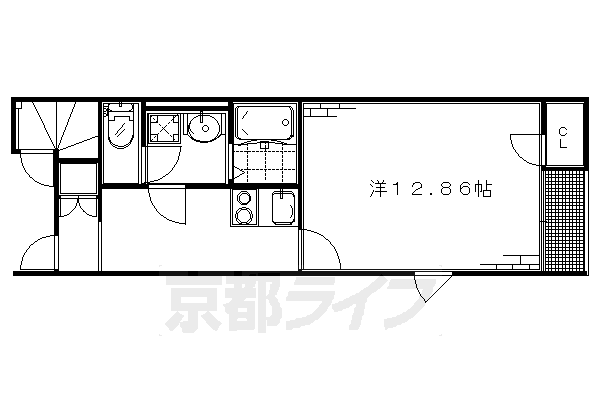 京都府京都市伏見区向島西堤町 観月橋駅 1K アパート 賃貸物件詳細