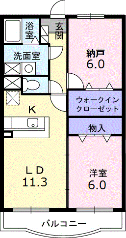 グラース　アンジュ 3階 1SLDK 賃貸物件詳細