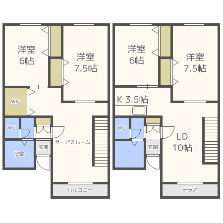 北海道札幌市西区西野七条５ 発寒南駅 4SLDK 一戸建て 賃貸物件詳細