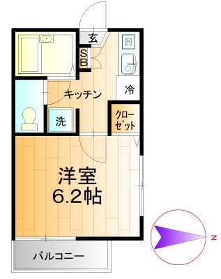 グローリア 3階 1K 賃貸物件詳細