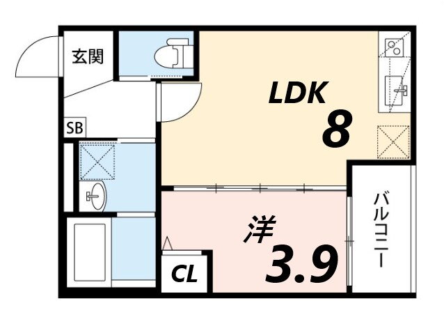兵庫県尼崎市大庄西町３ 武庫川駅 1LDK アパート 賃貸物件詳細