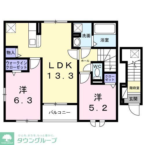 東京都調布市深大寺北町２ 調布駅 2LDK アパート 賃貸物件詳細