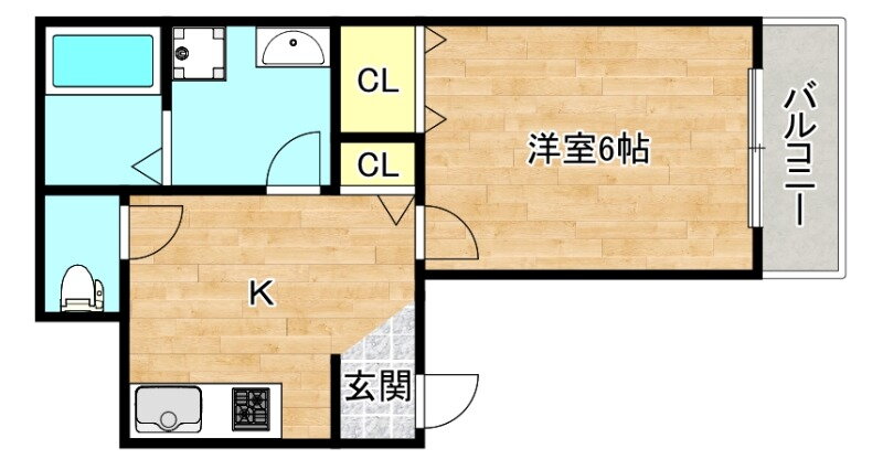 大阪府大阪市生野区勝山南１ 桃谷駅 1K アパート 賃貸物件詳細