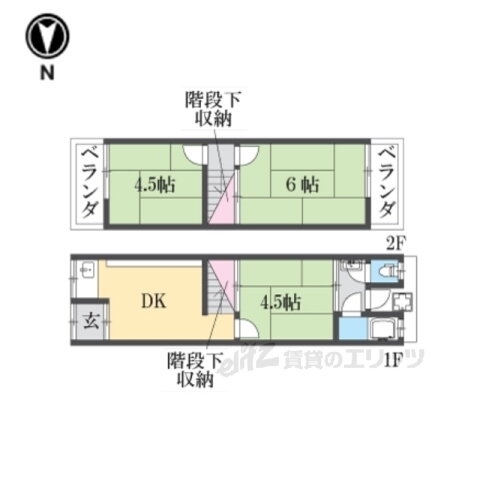 大阪府枚方市招提平野町 牧野駅 3DK 一戸建て 賃貸物件詳細
