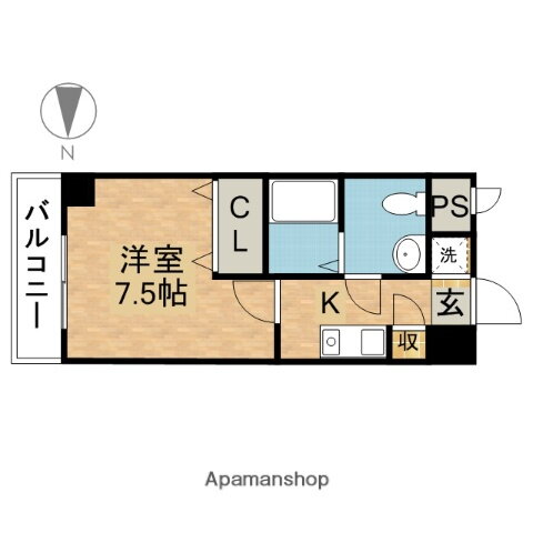 現代ハウス金山 7階 1K 賃貸物件詳細