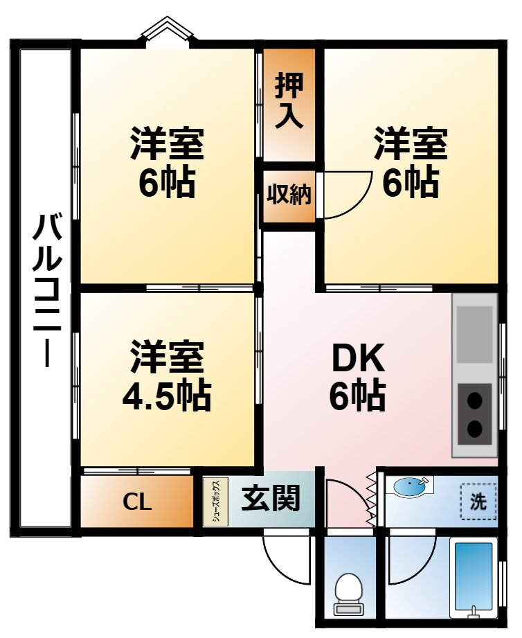 千葉県東金市田間１ 東金駅 3DK マンション 賃貸物件詳細