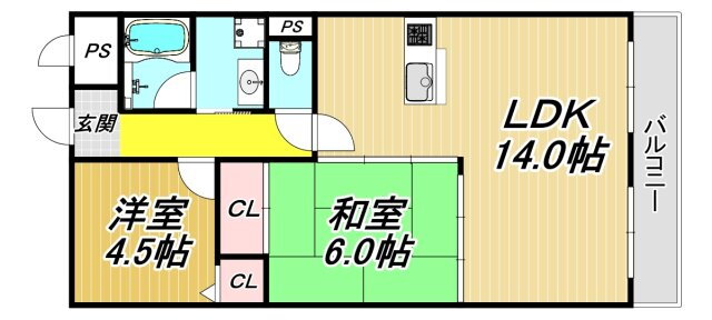 兵庫県尼崎市久々知２ 塚口駅 2LDK マンション 賃貸物件詳細