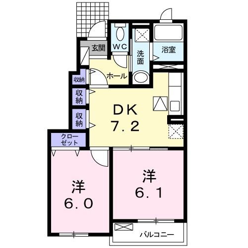 熊本県八代市中北町 八代駅 2DK アパート 賃貸物件詳細