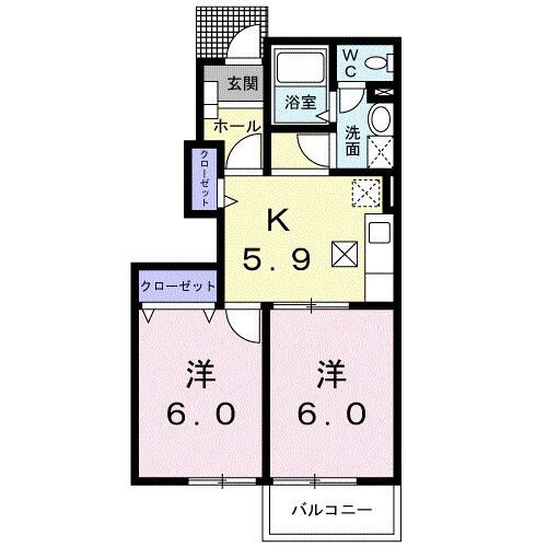 栃木県小山市若木町１ 小山駅 2K アパート 賃貸物件詳細
