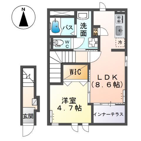 群馬県高崎市緑町１ 高崎問屋町駅 1LDK アパート 賃貸物件詳細