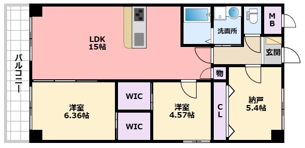 兵庫県西宮市上甲子園４ 久寿川駅 2SLDK マンション 賃貸物件詳細