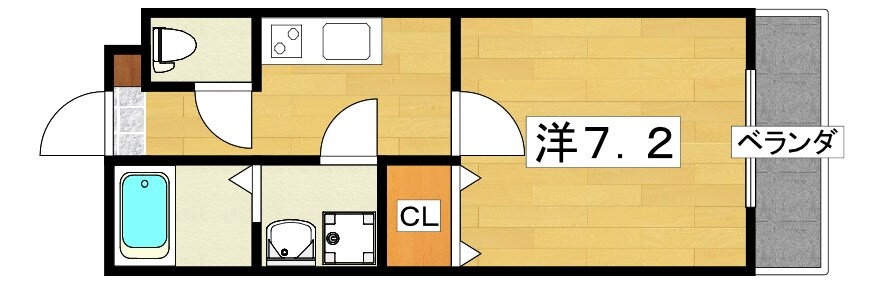 大阪府寝屋川市香里北之町 香里園駅 1K アパート 賃貸物件詳細