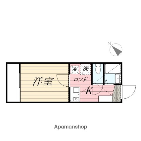 神奈川県横浜市神奈川区三ツ沢東町 三ツ沢下町駅 1K アパート 賃貸物件詳細