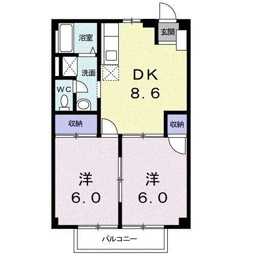 愛知県豊橋市東脇４ 豊橋駅 2DK アパート 賃貸物件詳細