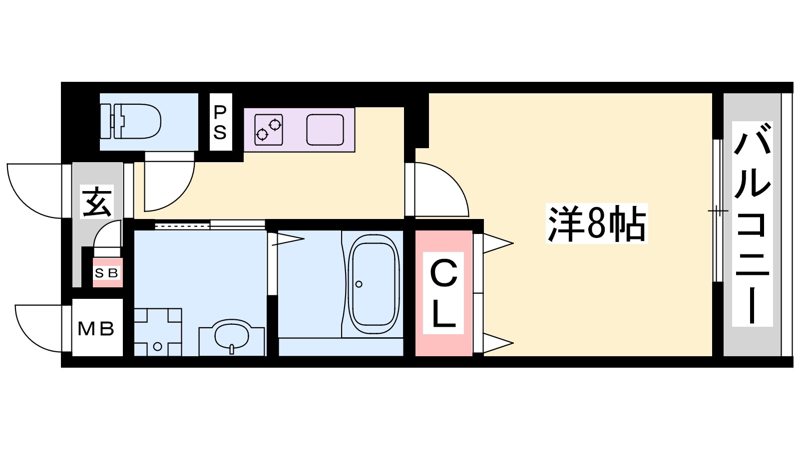 兵庫県姫路市飾磨区城南町１ 英賀保駅 1K マンション 賃貸物件詳細