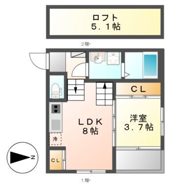 愛知県名古屋市中川区十番町１ 六番町駅 1LDK アパート 賃貸物件詳細