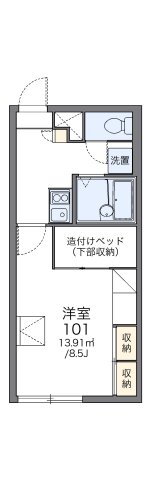 エミール美原台　Ｃ館 1階 1K 賃貸物件詳細