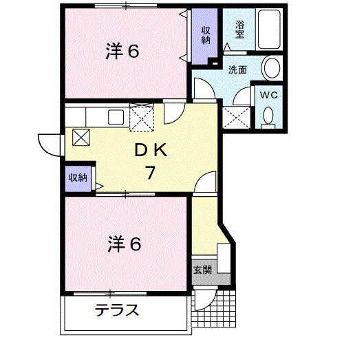 岡山県倉敷市三田 中庄駅 2DK アパート 賃貸物件詳細