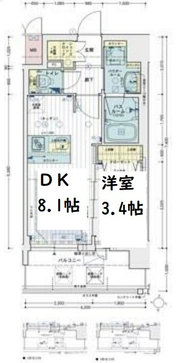 エステムコート梅田・天神橋ＩＶ　ステーションフロント 9階 1DK 賃貸物件詳細