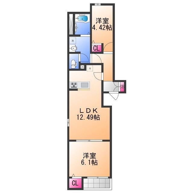 大阪府泉大津市東港町 泉大津駅 1SLDK アパート 賃貸物件詳細