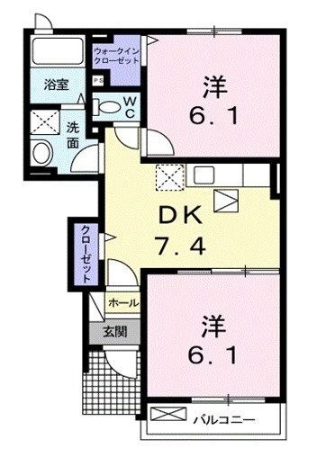 東京都清瀬市中清戸５ 清瀬駅 2DK アパート 賃貸物件詳細
