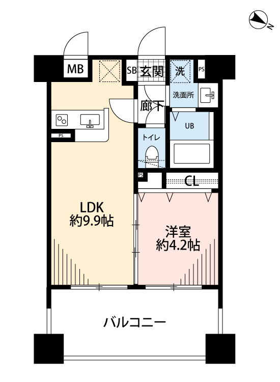 福岡県福岡市中央区港３ 大濠公園駅 1LDK マンション 賃貸物件詳細