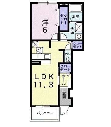 埼玉県所沢市大字山口 西所沢駅 1LDK アパート 賃貸物件詳細