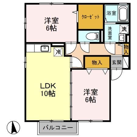 埼玉県東松山市沢口町 東松山駅 2LDK アパート 賃貸物件詳細