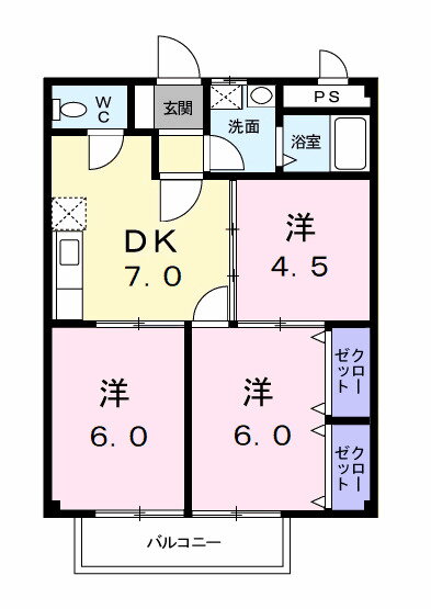 愛知県岡崎市山綱町１ 本宿駅 3DK アパート 賃貸物件詳細
