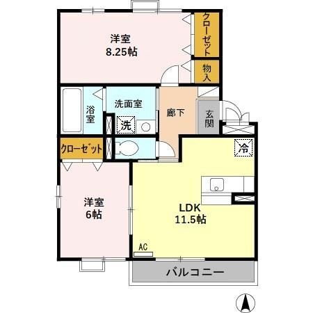岐阜県羽島郡岐南町薬師寺４ 笠松駅 2LDK アパート 賃貸物件詳細