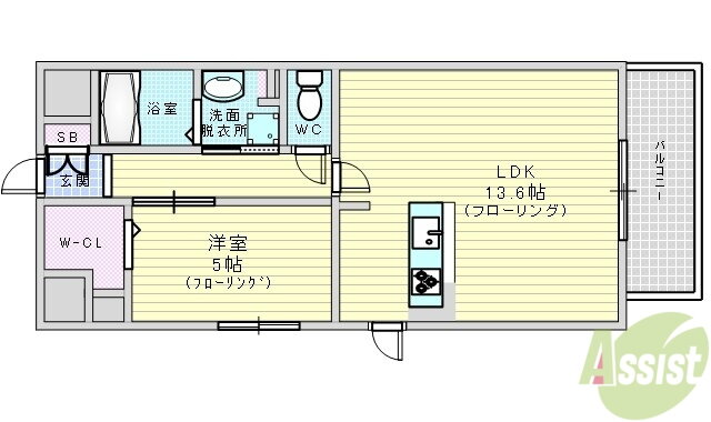 エターナ千里丘 3階 1LDK 賃貸物件詳細