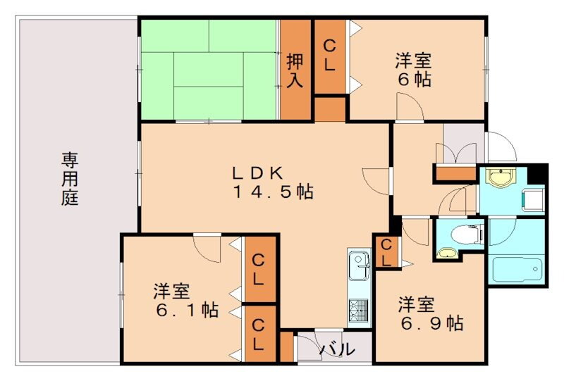 福岡県飯塚市柏の森 新飯塚駅 4LDK マンション 賃貸物件詳細
