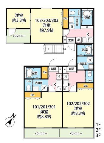 埼玉県八潮市大字垳 八潮駅 1K アパート 賃貸物件詳細