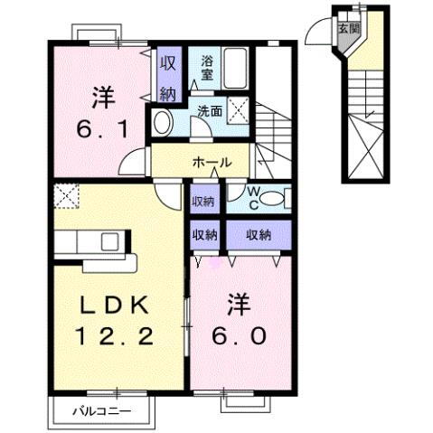 広島県三原市高坂町真良 本郷駅 2LDK アパート 賃貸物件詳細