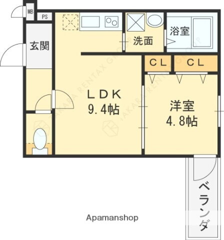 大阪府東大阪市額田町 額田駅 1LDK アパート 賃貸物件詳細