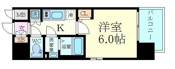 大阪府大阪市中央区瓦屋町２ 松屋町駅 1K マンション 賃貸物件詳細