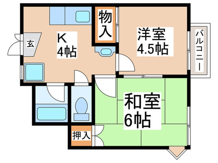 東京都練馬区東大泉２ 大泉学園駅 2K アパート 賃貸物件詳細